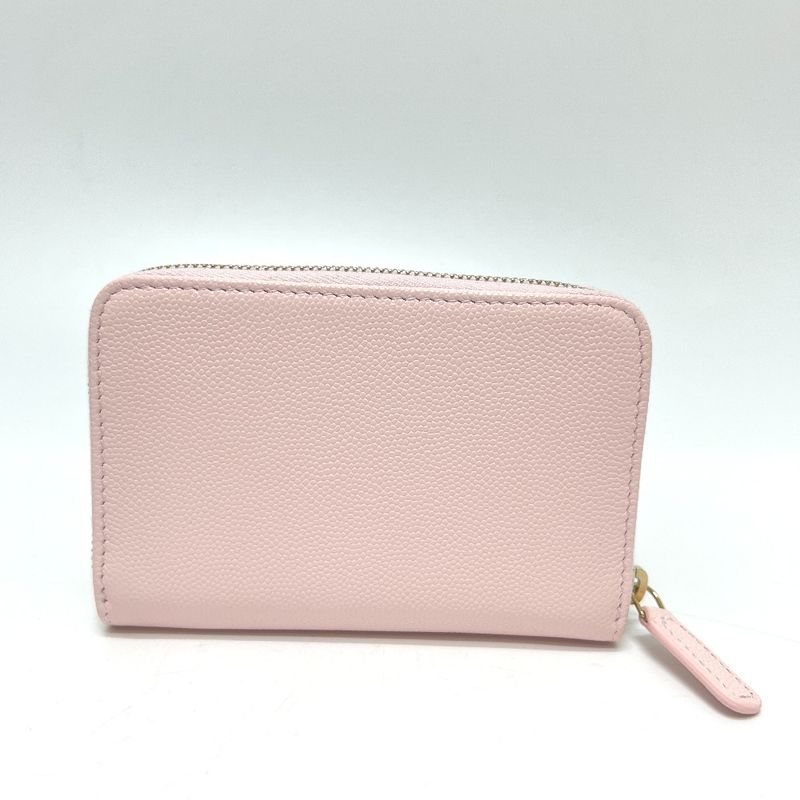 Chanel Long Wallet Coco Mark Ap4658 Caviar Skin Pink