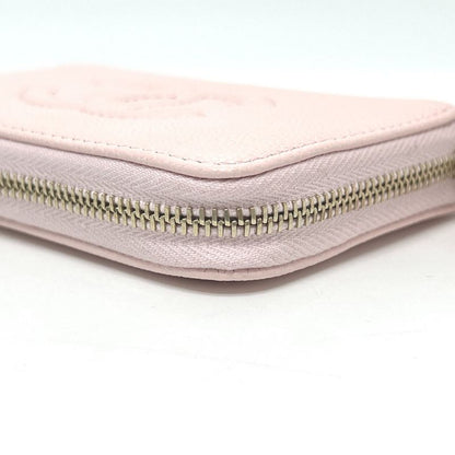Chanel Long Wallet Coco Mark Ap4658 Caviar Skin Pink