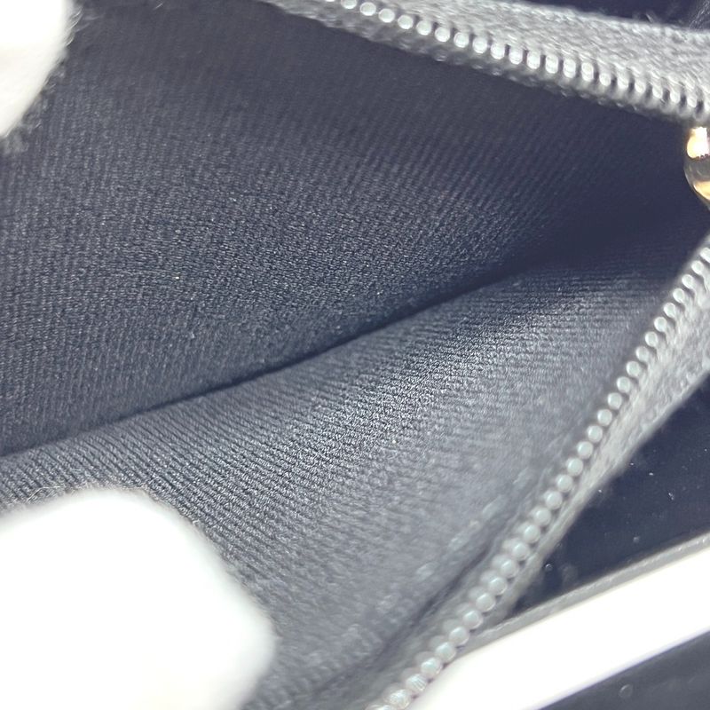 Chanel Long Wallet Coco Mark Ap4658 Caviar Skin Black