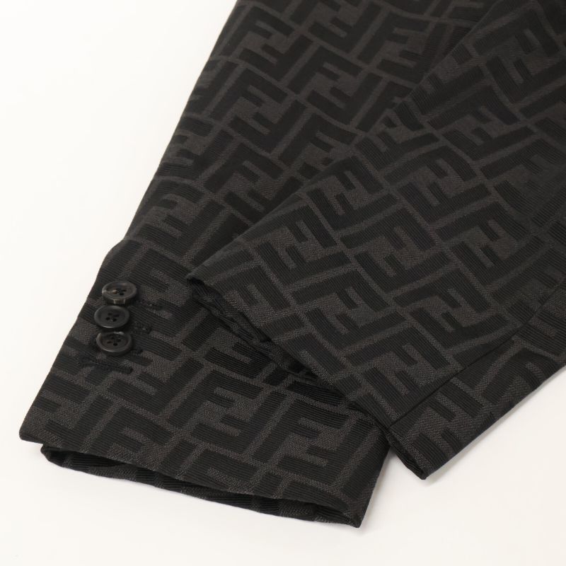 Fendi /official Fj0498 FF Logo Zucca Pattern 2B Tailored 54