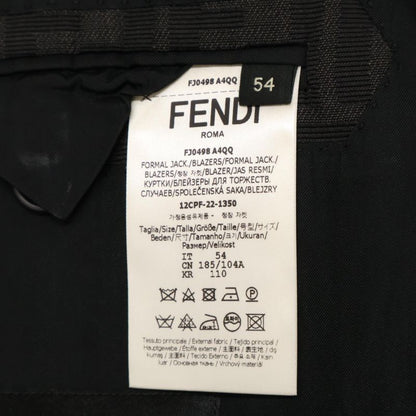 Fendi /official Fj0498 FF Logo Zucca Pattern 2B Tailored 54