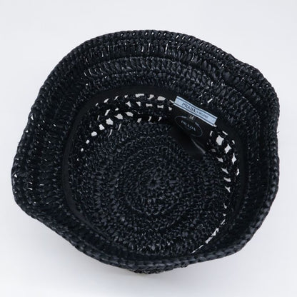 Prada 1hc137 2A2T Woven Fabric Bucket Hat M