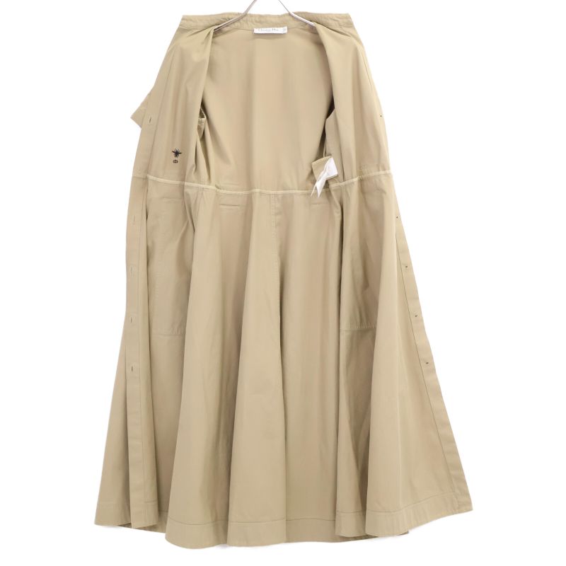 Christian DIOR257r46a3419 Cotton Midi Shirtdress W/belt