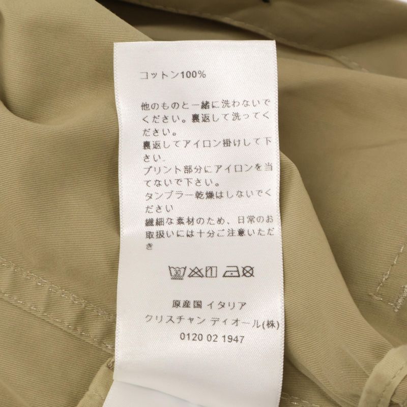 Christian DIOR257r46a3419 Cotton Midi Shirtdress W/belt