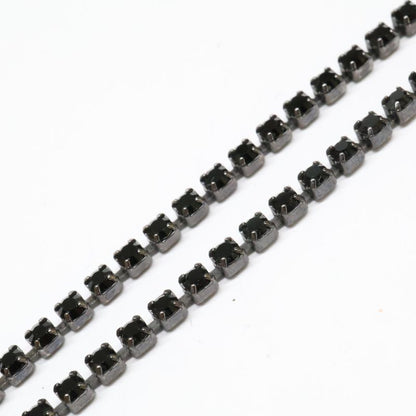 Christian DIOR D Motif Teardrop Top With Rhinestone Chain