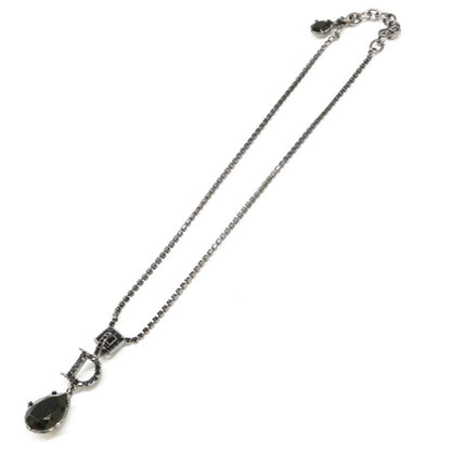 Christian DIOR D Motif Teardrop Top With Rhinestone Chain