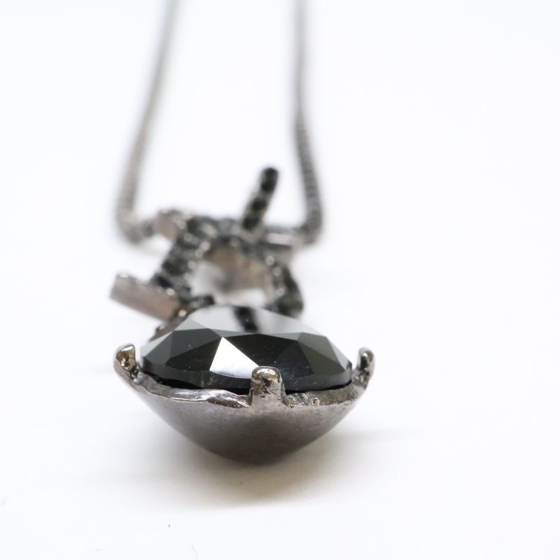 Christian DIOR D Motif Teardrop Top With Rhinestone Chain