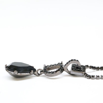 Christian DIOR D Motif Teardrop Top With Rhinestone Chain