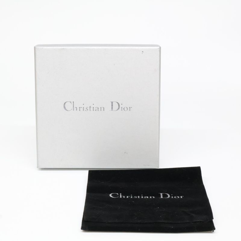 Christian DIOR D Motif Teardrop Top With Rhinestone Chain