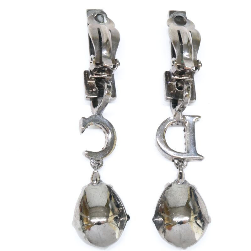 Christian DIOR Rhinestone CD Motif Teardrop