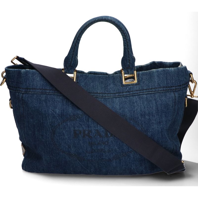 Prada Denim Canapa 2WAY Bag Bn2069 -