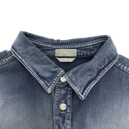 Dior 19aw Raymond Pettibon Raymond Pettibon Mona Lisa Embroidery Denim Shirt