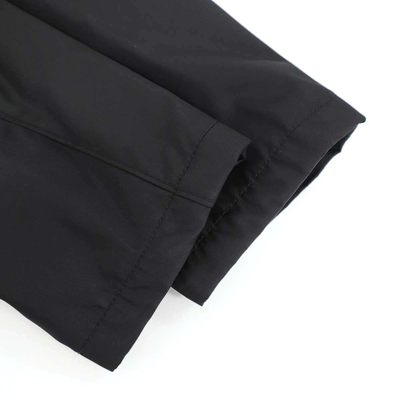 Prada Re-Nylon Logo Plate Nylon Coat Sgb008 Black 46