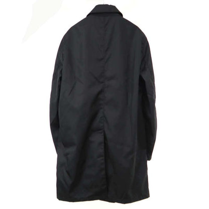 Prada Re-Nylon Logo Plate Nylon Coat Sgb008 Black 46