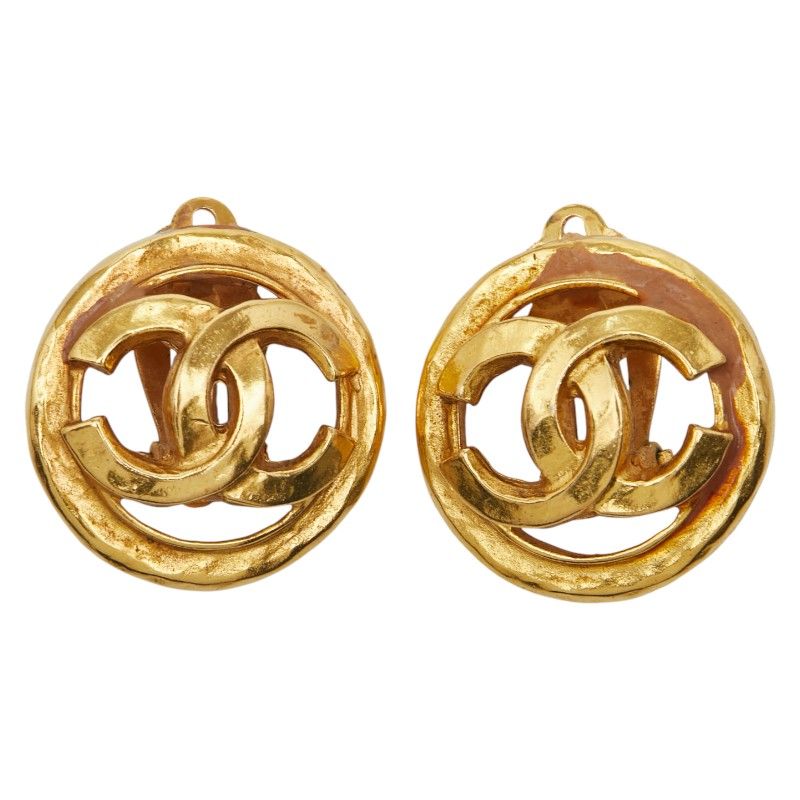 Chanel Vintage Coco Mark Gold Plated Ladies Chanel