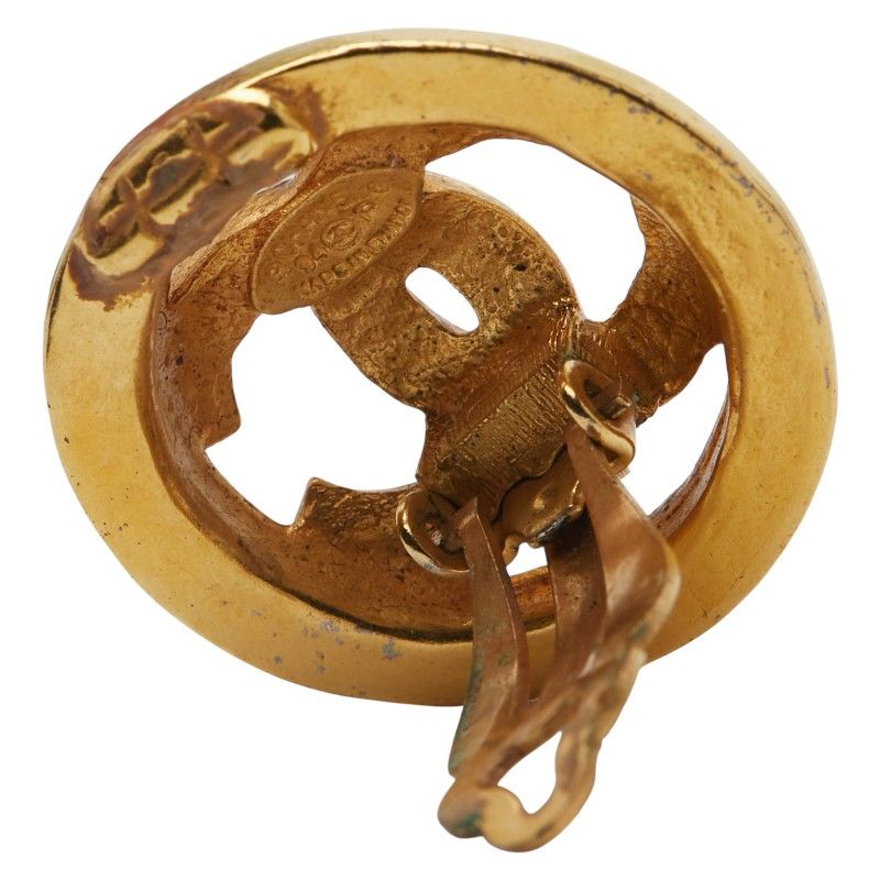 Chanel Vintage Coco Mark Gold Plated Ladies Chanel