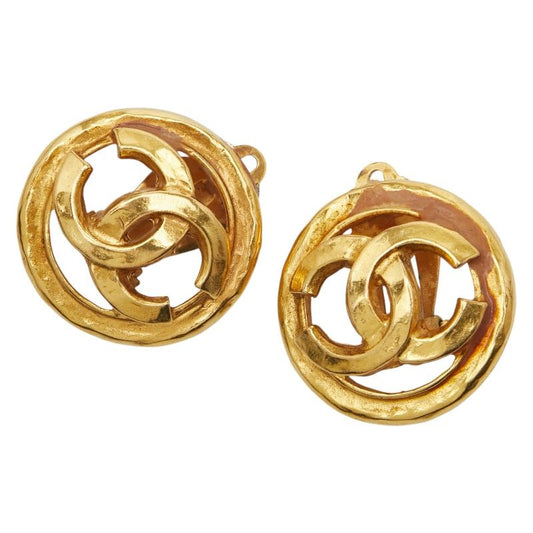 Chanel Vintage Coco Mark Gold Plated Ladies Chanel