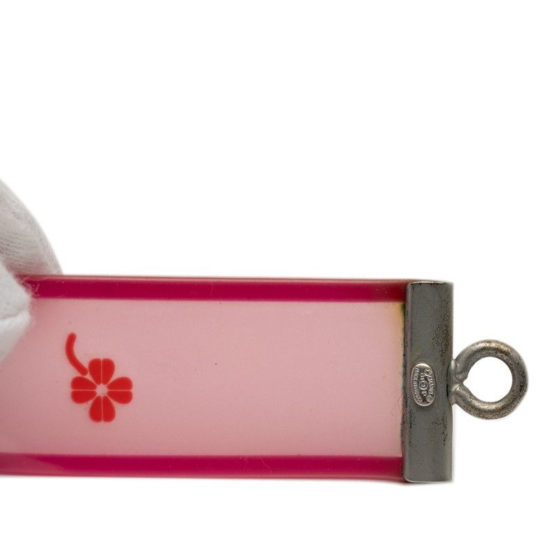 Chanel Logo Pink Orange Rubber Ladies Chanel