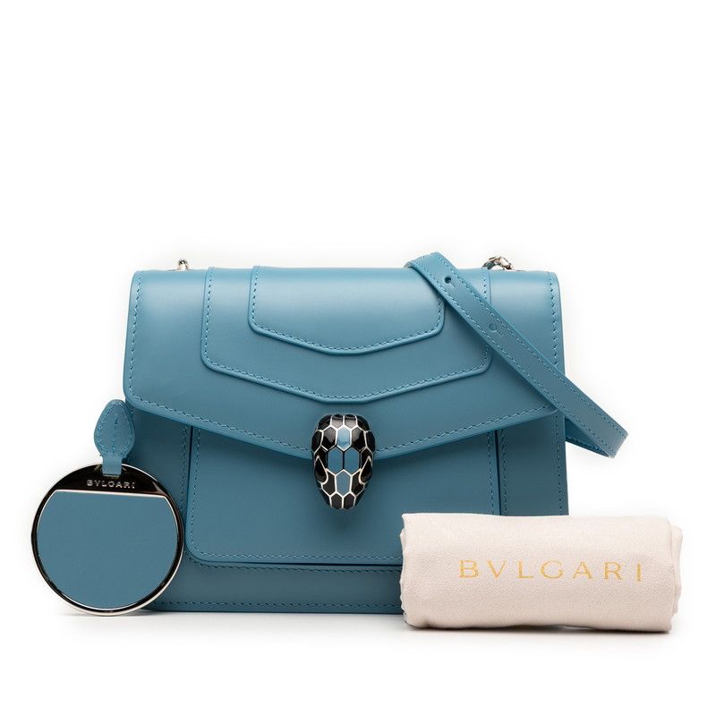 Bulgari Serpenti Forever Blue Leather Women's Bvlgari