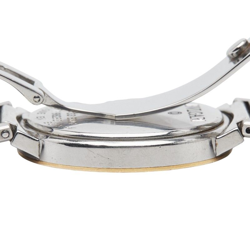 Bulgari Bb33sgd Silver Gold Stainless Steel Yellow Gold Combination Men's