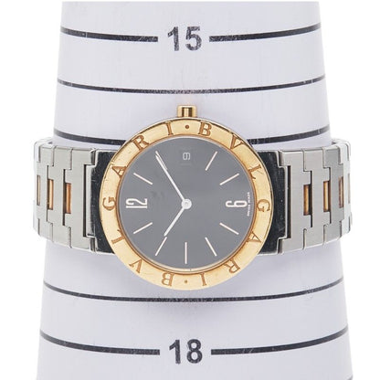 Bulgari Bb33sgd Silver Gold Stainless Steel Yellow Gold Combination Men's