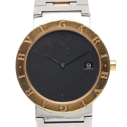 Bulgari Bb33sgd Silver Gold Stainless Steel Yellow Gold Combination Men's