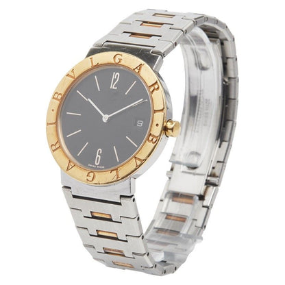 Bulgari Bb33sgd Silver Gold Stainless Steel Yellow Gold Combination Men's