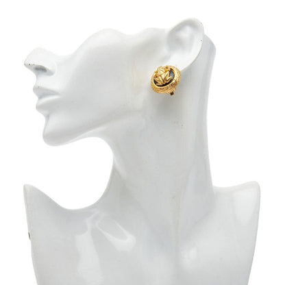 Chanel Vintage Frog Coco Mark Gold Plated Ladies Chanel