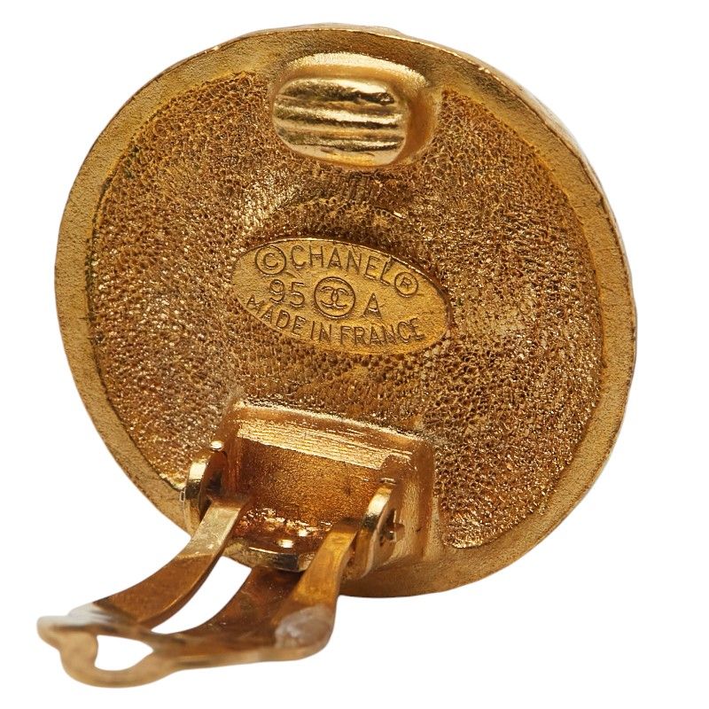 Chanel Vintage Frog Coco Mark Gold Plated Ladies Chanel