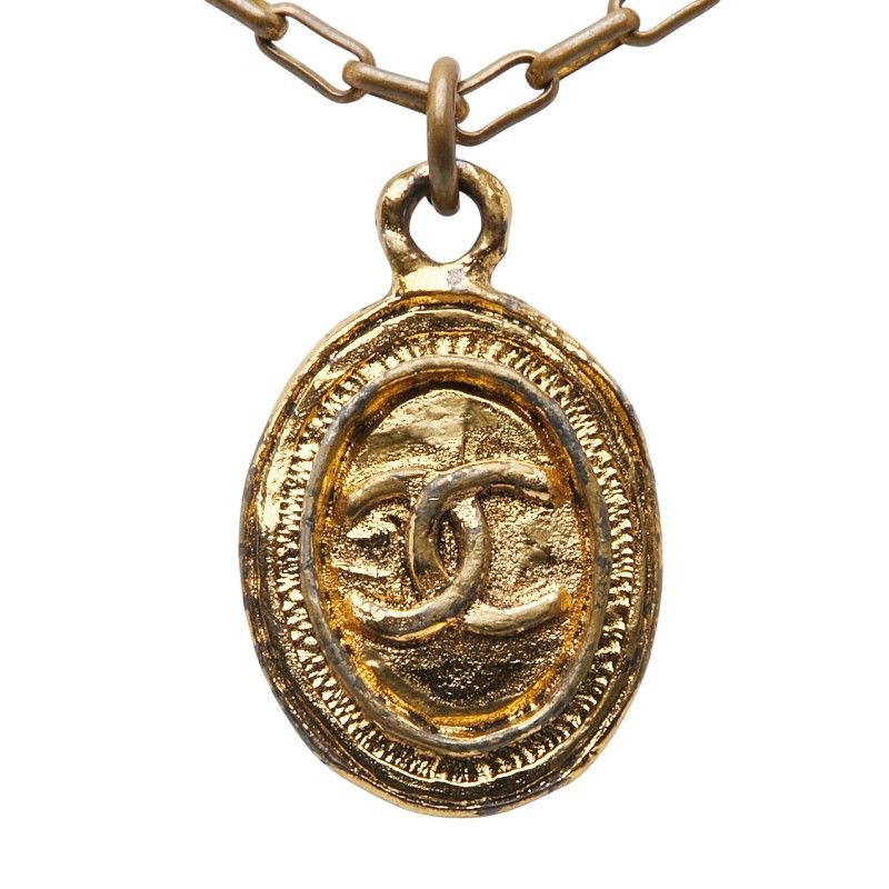 Chanel Vintage Coco Mark Gold Plated Ladies Chanel