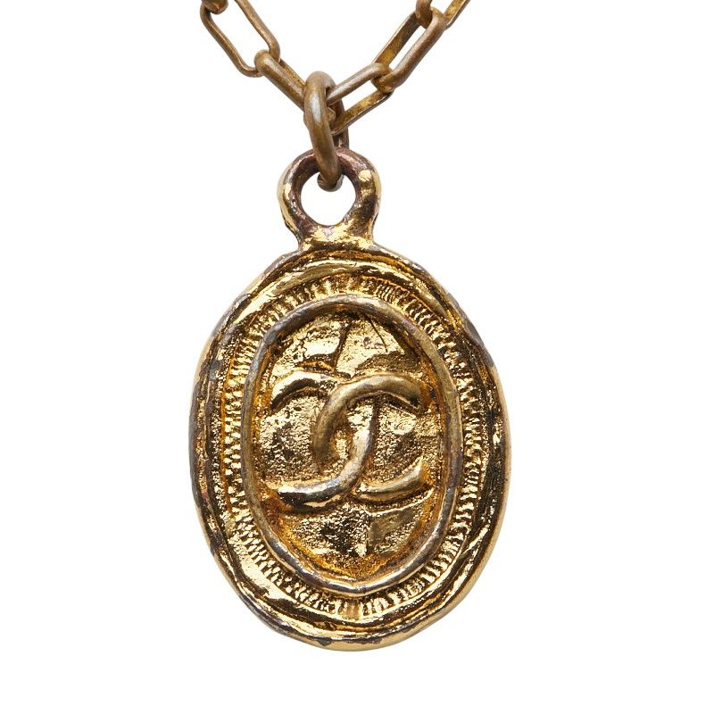 Chanel Vintage Coco Mark Gold Plated Ladies Chanel