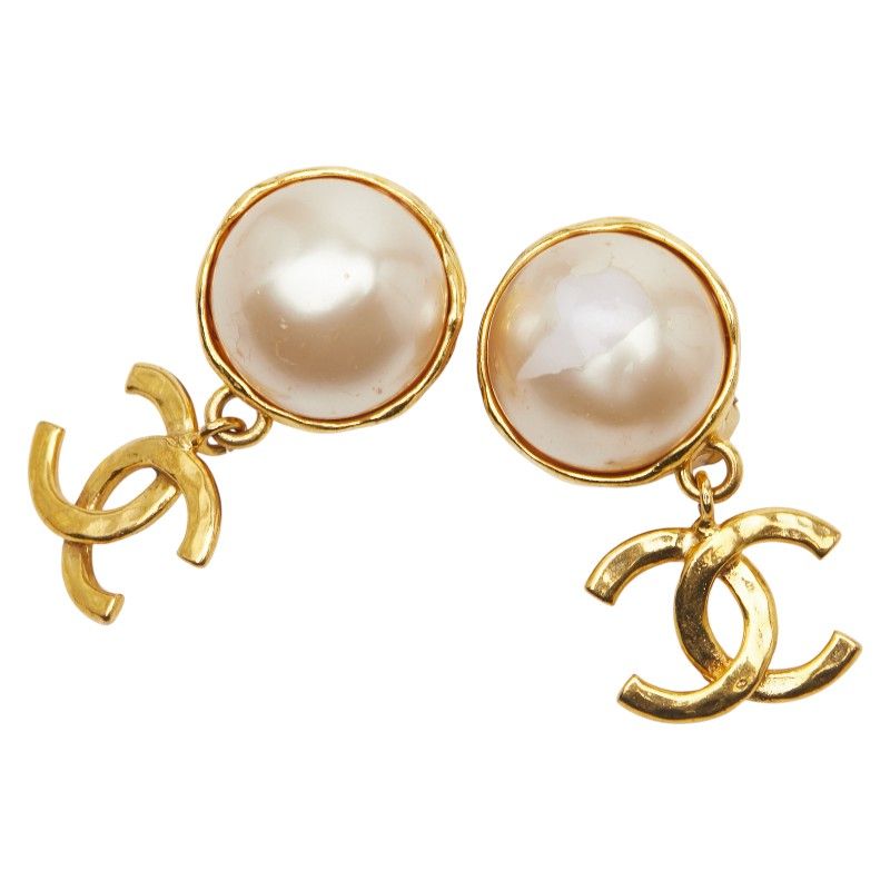 Chanel Coco Mark Pearl Gold Plated Ladies Chanel