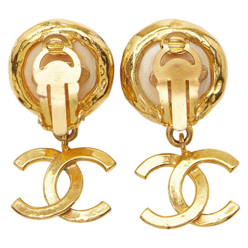 Chanel Coco Mark Pearl Gold Plated Ladies Chanel