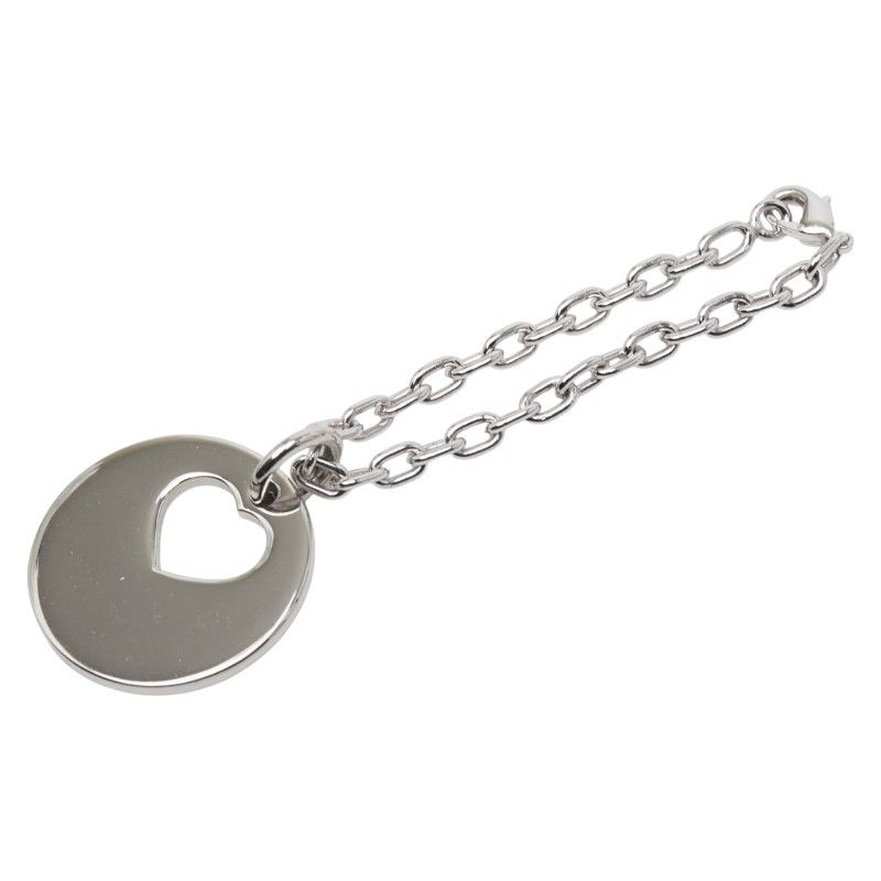 Cartier Logo Heart Motif Silver Metal Ladies Cartier