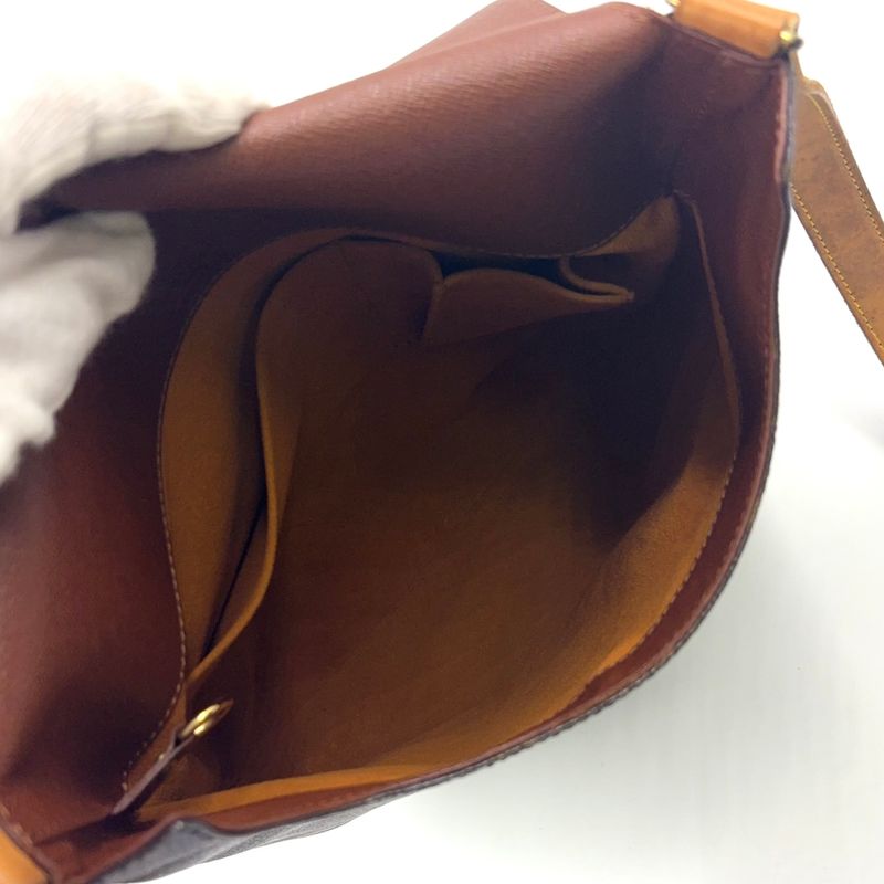 Louis Vuitton Musette Monogram Leather × PVC Brown Shoulder Bag Gold M51256