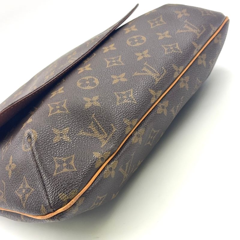 Louis Vuitton Musette Monogram Leather × PVC Brown Shoulder Bag Gold M51256