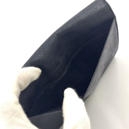 Chanel Coco Mark Serial No 4 Caviar Skin Black Wallet Gold