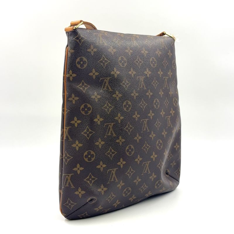 Louis Vuitton Musette Monogram Leather × PVC Brown Shoulder Bag Gold M51256