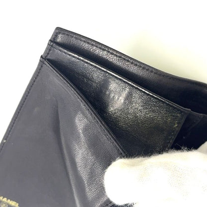 Chanel Coco Mark Serial No 4 Caviar Skin Black Wallet Gold