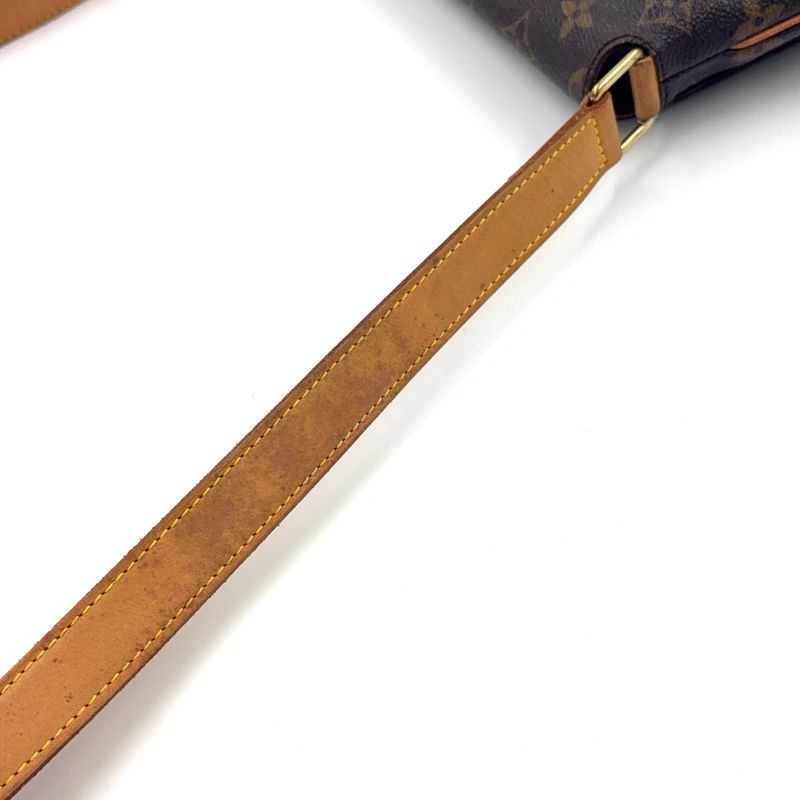 Louis Vuitton Musette Monogram Leather × PVC Brown Shoulder Bag Gold M51256