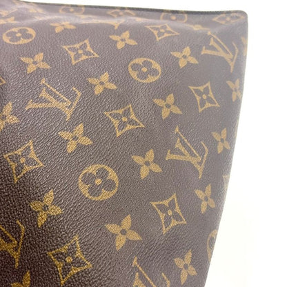 Louis Vuitton Poche Toilette 26 Monogram Leather × PVC Brown Clutch Bag Gold