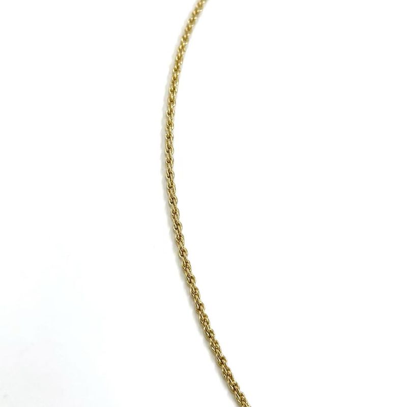 Christian Dior Circle CD Logo GP Gold Necklace