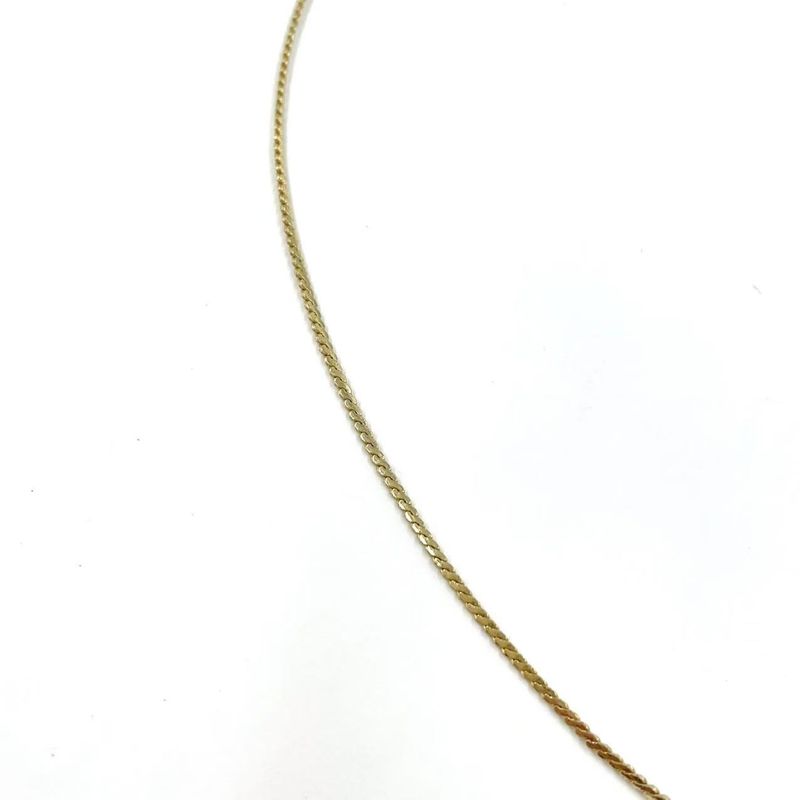 Christian Dior CD Logo Rhinestone GP Gold Necklace