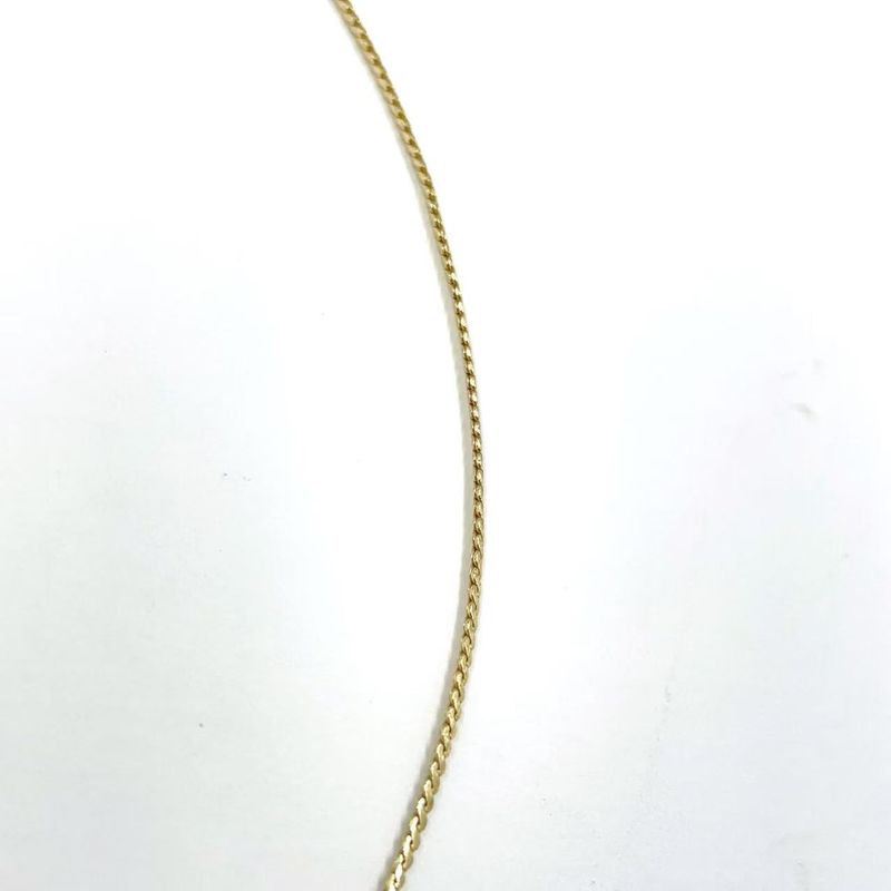 Christian Dior CD Logo Rhinestone GP Gold Necklace