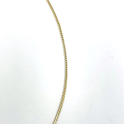 Christian Dior CD Logo Rhinestone GP Gold Necklace