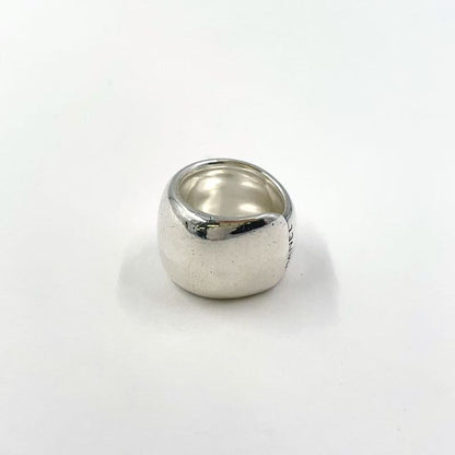 Chanel Logo Ag925 Silver Volume Ring