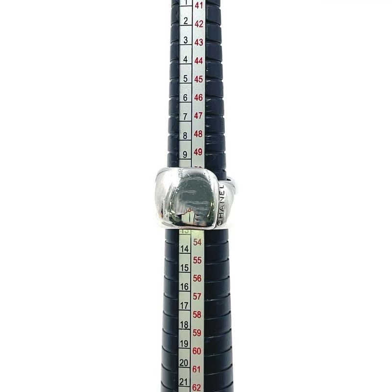 Chanel Logo Ag925 Silver Volume Ring