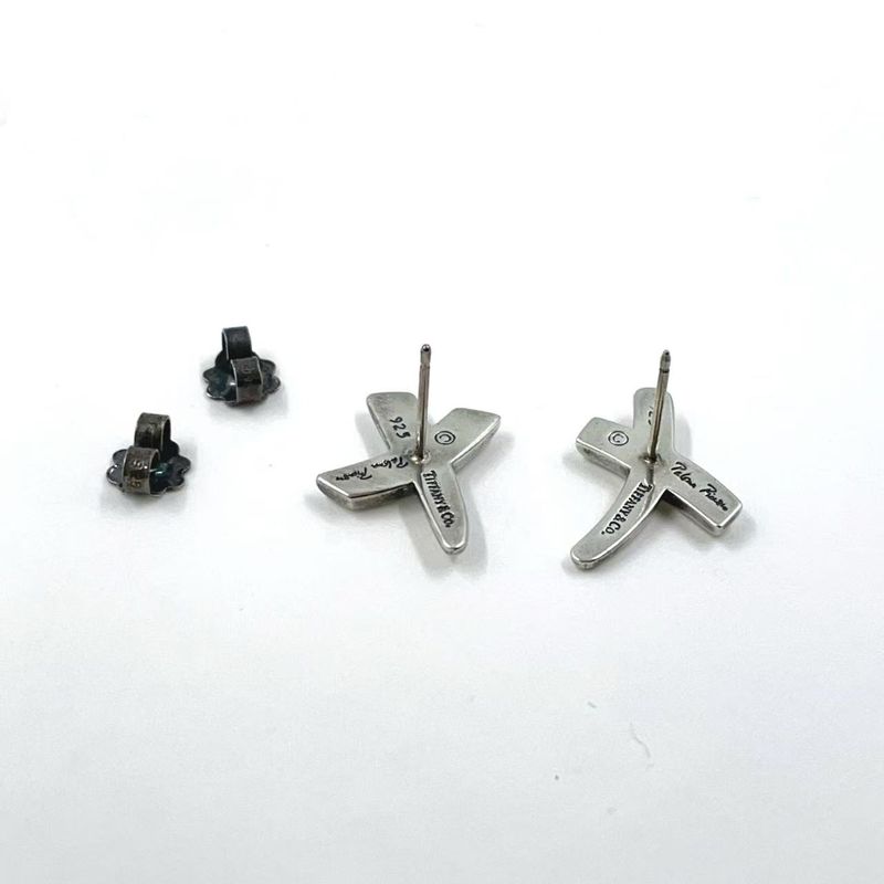 Tiffany & Co Paloma Picasso Kiss Sv925 Silver Earrings