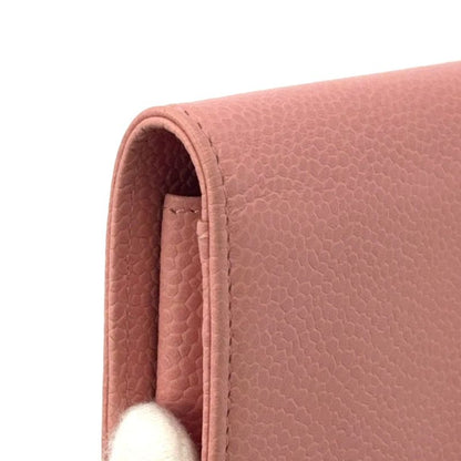 Chanel Coco-mark Cigarette Caviar Skin Pink Case Small Case Gold