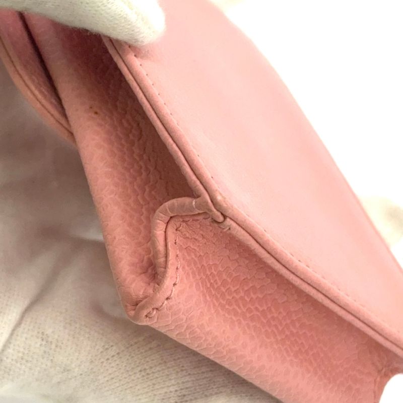 Chanel Coco-mark Cigarette Caviar Skin Pink Case Small Case Gold